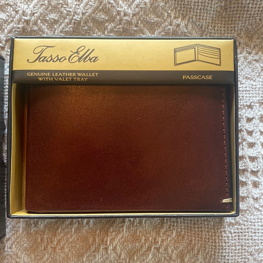 Jason Ella brand new mens wallet. Brown genuine leather